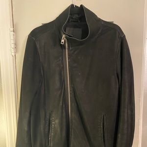 All Saints Sueded Leather Jacket